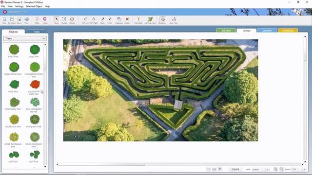 Hampton Court Maze - recreated in Garden Planner смотреть онлайн