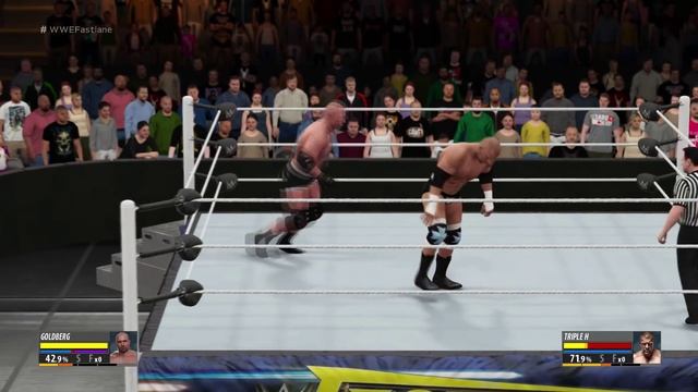 Goldberg vs Triple H | WWE Fastlane 2016-Fantasy Match! [WWE 2K16] смотреть онлайн