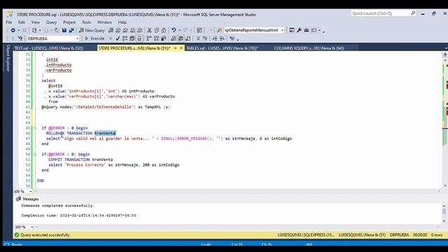 Insertar a TABLA DETALLE en SQL SERVER mediante un XML смотреть онлайн