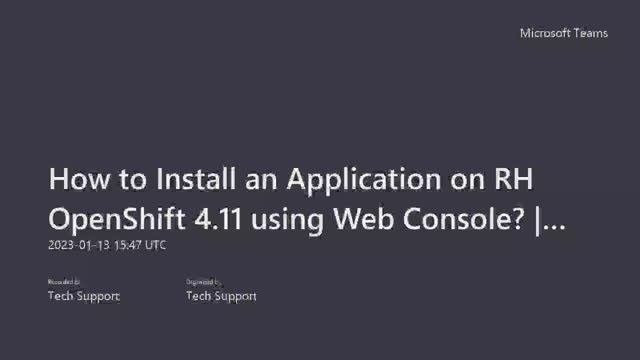 How to Install an Application on RH OpenShift 4.11 using Web Console? | nginx смотреть онлайн