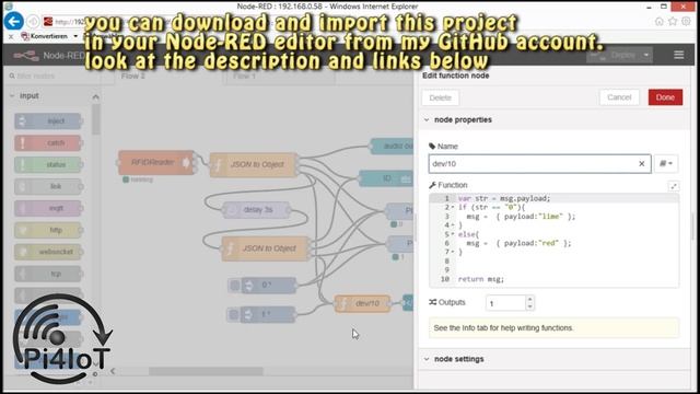 How to use RFID Reader with Raspberry and Node-RED смотреть онлайн
