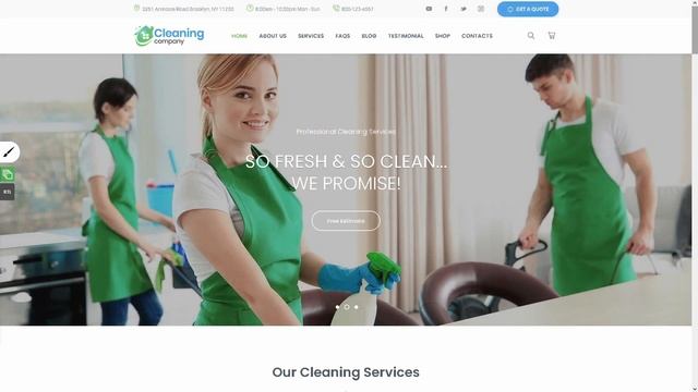 House Cleaning Service ★ WordPress Themes & Templates ★ смотреть онлайн