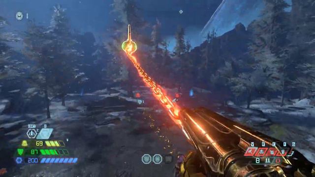 Using Hammer on Spectre, Stone Imp and Armored Barron - Doom Eternal - The Ancient Gods 2 смотреть онлайн