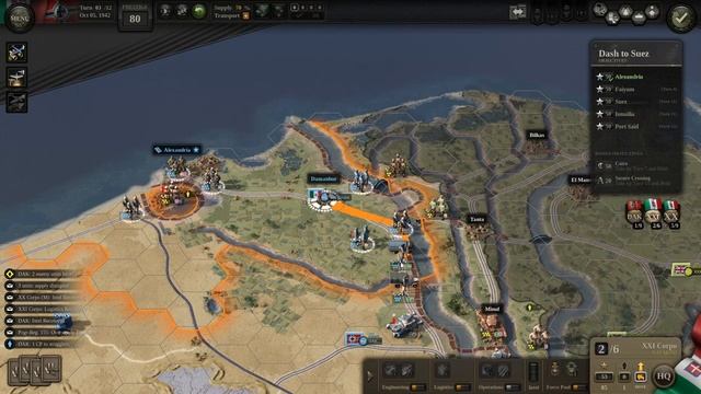 Unity of Command 2 | Desert Fox DLC | Mission 10Alt | Dash to Suez смотреть онлайн