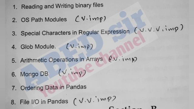 Data Science | Important Questions 2023 | BSc 3rd sem | Python | UG | Degree | OU KU PU MGU SU TU смотреть онлайн