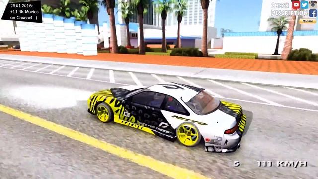 GTA San Andreas - Nissan S14 Zenki Matt Powers EnRoMovies _REVIEW смотреть онлайн