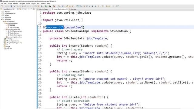 Autowiring with Spring Jdbc | Spring Jdbc Tutorial | Automatic Wiring смотреть онлайн