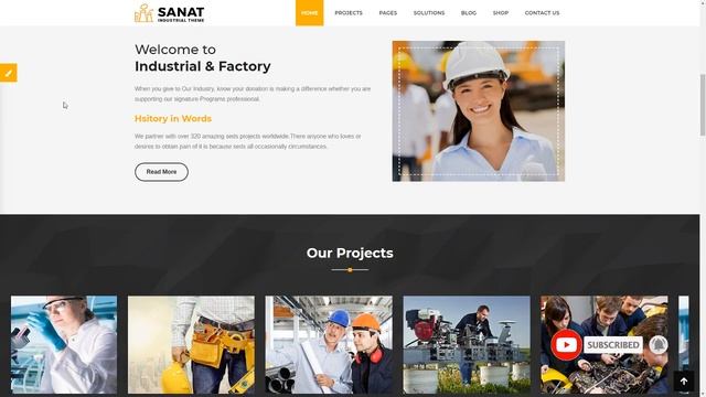 Sanat - Factory and Industry WordPress Theme David Hideyoshi смотреть онлайн