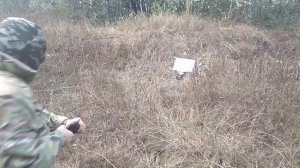 Ракетница СПШ-44 вкладыш 12 калибра длиной 160 мм тест стрельбы Часть-1