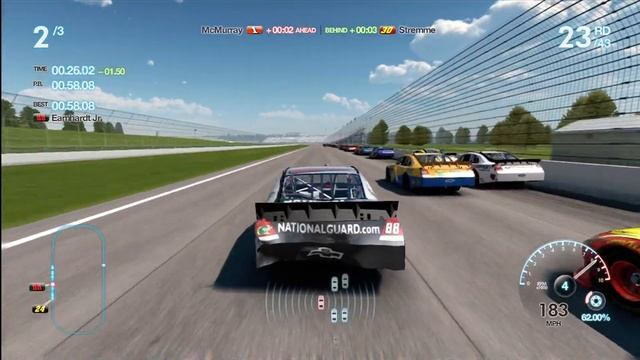 NASCAR The Game: Inside Line Xbox 360 gameplay - Indianapolis Motor Speedway смотреть онлайн