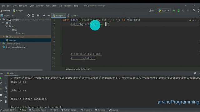 how to write in a file(file handling in python):learn python in hindi смотреть онлайн