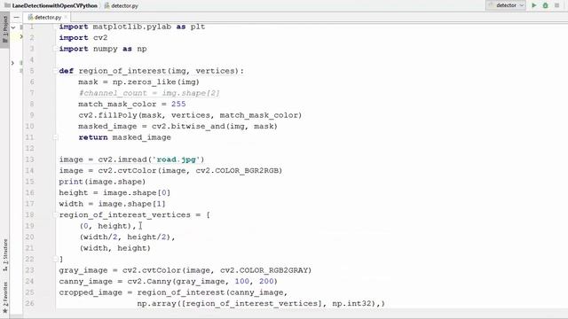 OpenCV Python Tutorial For Beginners 32 - Road Lane Line Detection with OpenCV (Part 2) смотреть онлайн