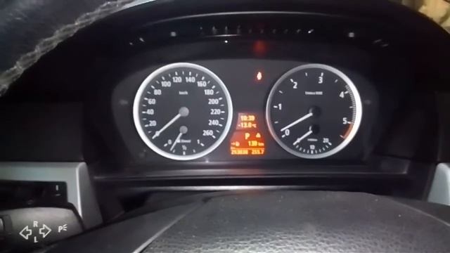 Холодный запуск Е61 520D с не рабочей свечей накала!