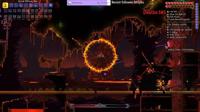 Wall of Flesh Fight | Terraria 1.4.4 Zenith Seed | Master Mode смотреть онлайн