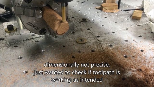 solidcam + mach3, simultaneous 4-axis in action смотреть онлайн