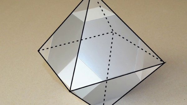 Превращение октаэдра в усечённый октаэдр