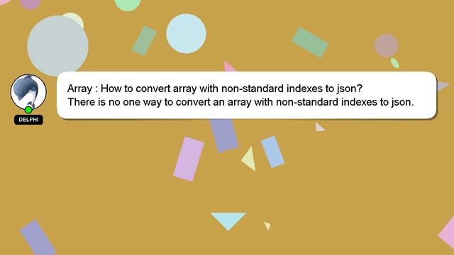 Array : How to convert array with non-standard indexes to json? смотреть онлайн