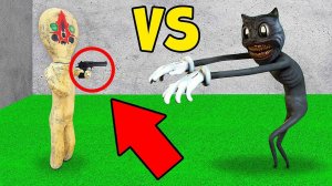 СКУЛЬПТУРА НАПАЛА на КАРТУН КЭТ, СМОЖЕТ ЛИ ОН ВЫЖИТЬ..? **1 ЧАСТЬ**