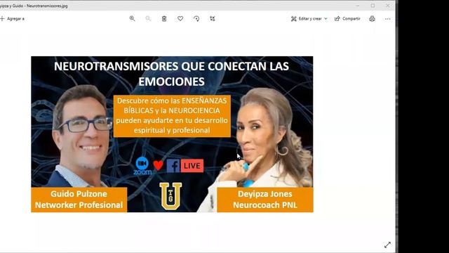 09/11/21 TGU presenta: Deyipza Jones & Guido Pulzone NEUROTRANSMISORES QUE CONECTAN LAS EMOCIONES смотреть онлайн