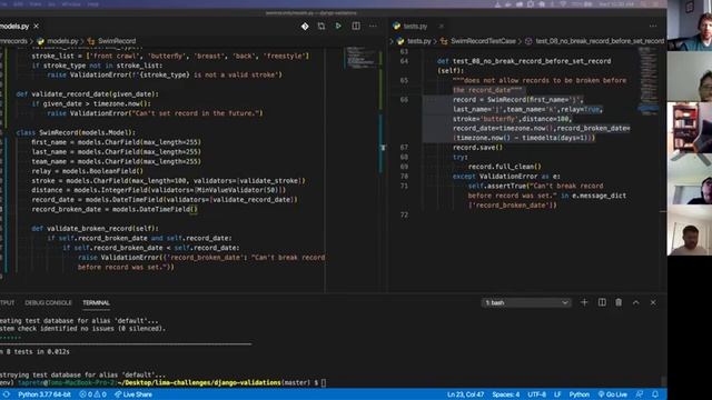 W6D3: Django Validations Review (1 of 2) смотреть онлайн
