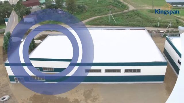 Торговый Комплекс из сэндвич панелей Кингспан