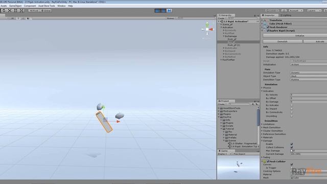 RayFire for Unity. Rigid. 6 Activation. смотреть онлайн