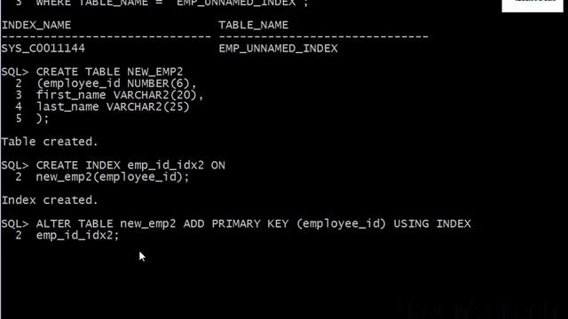 SQL 11g Tutorial in Bangla 60 # Creating indexes смотреть онлайн