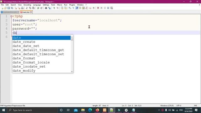 How to Insert Data in MySQL Database Using PHP | Project : Part 1 смотреть онлайн