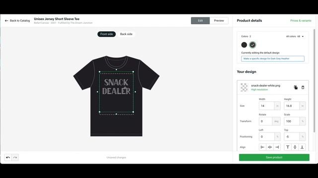 How I Place My Designs in Printify Bella Canvas 3001 T-Shirts Tutorial | Etsy Print on Demand смотреть онлайн