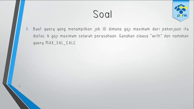 P16 - Post Test PL/SQL смотреть онлайн