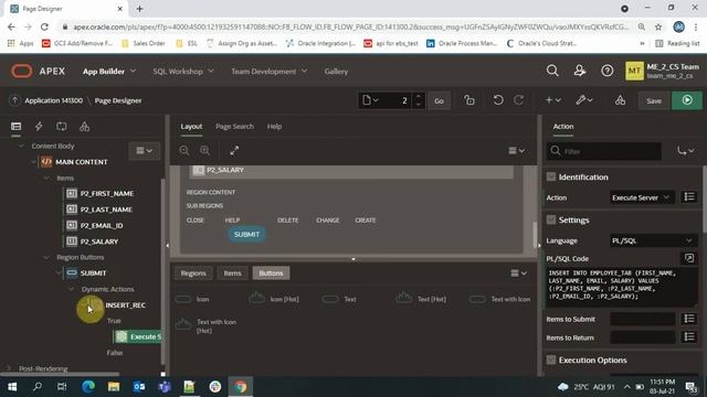 Dynamic Action In Oracle Apex 1 | Dynamic Action On Button To Insert Record In Oracle Apex смотреть онлайн