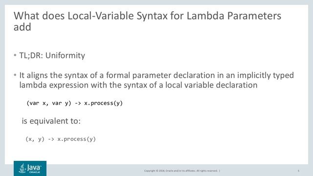 JEP 323: Local-Variable Syntax for Lambda Parameters with Vicente Romero смотреть онлайн