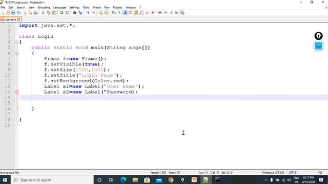 Create Login Page by using AWT controls in Java Programming смотреть онлайн