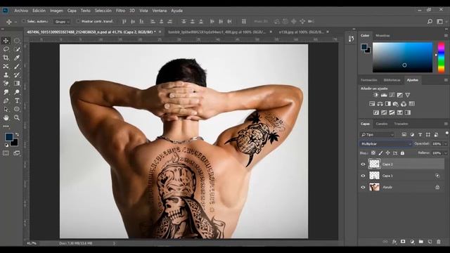 Como Poner Tatuajes - Photoshop смотреть онлайн