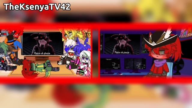 ?☠️FNAF 9 REACT TO FOXY SONG ⟨ LET ME  THROUGH ⟩?#fnafsecuritybreach #gacha #Foxy