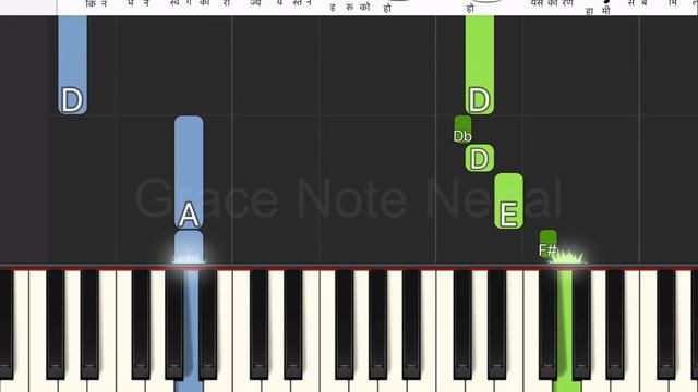 Nepali Christian Song Bhajan 463 Basic Piano Tutorial смотреть онлайн