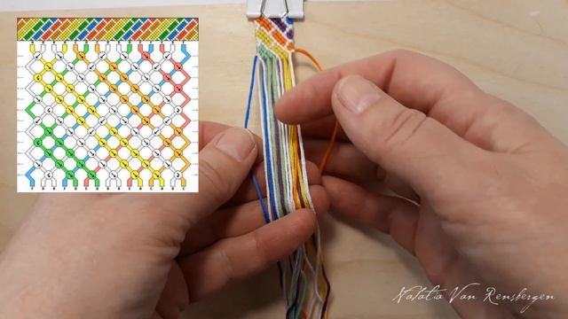 Фенечка Полоски по схеме _ Pattern 7309 #friendshipbracelet
