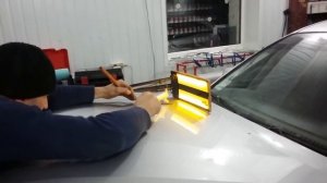 Устраняем вмятины от града без покраски