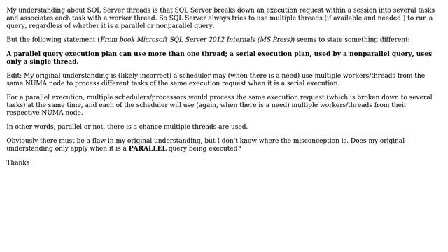 Databases: SQL Server Threads and Degree Of Parallelism смотреть онлайн