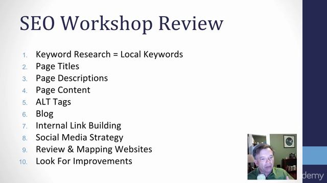 [18] SEO Workshop | Summary And Key Points To Remember