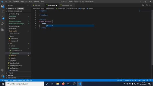 PRIMEROS PASOS de como CREAR tu PRIMERA PÁGINA WEB con VUE.JS ??? смотреть онлайн