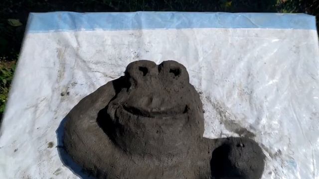 Садовая фигура из цемента | Лягушка DIY смотреть онлайн