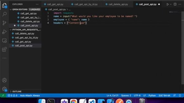 Python - Using Requests Module to Make GET, POST, PUT and DELETE RESTful API Requests