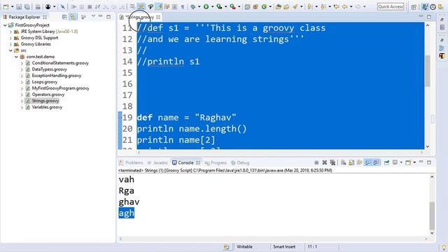 Groovy Beginner Tutorial 14 | Strings смотреть онлайн