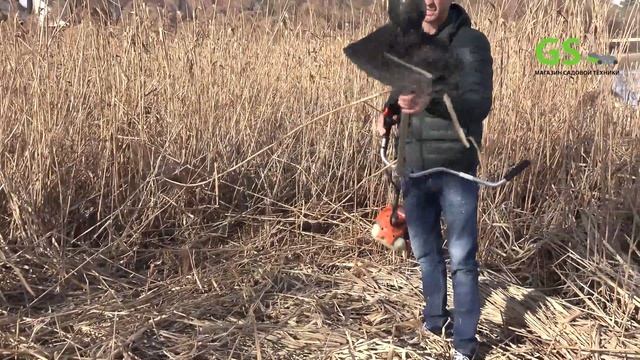 Какую мотокосу выбрать? Косим КАМЫШ, тестируем косу!!! 1.1 л.с. триммер Echo SRM 22 Ges. смотреть онлайн