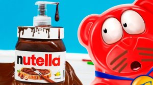 Что можно сделать с нутеллой и медведем Валерой