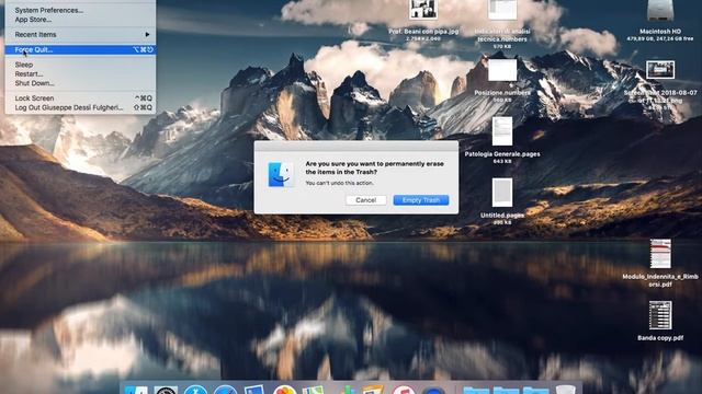Empty Trash bug on OS X 10.13.6 смотреть онлайн
