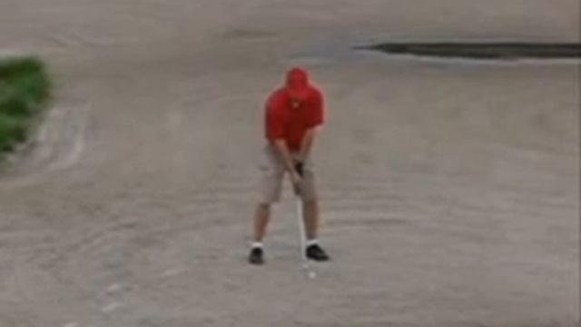 Bill escapes the bunker nicely with an 8 iron at Whispering Pines смотреть онлайн