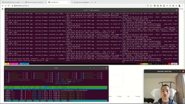 Extract video frames and face features. смотреть онлайн
