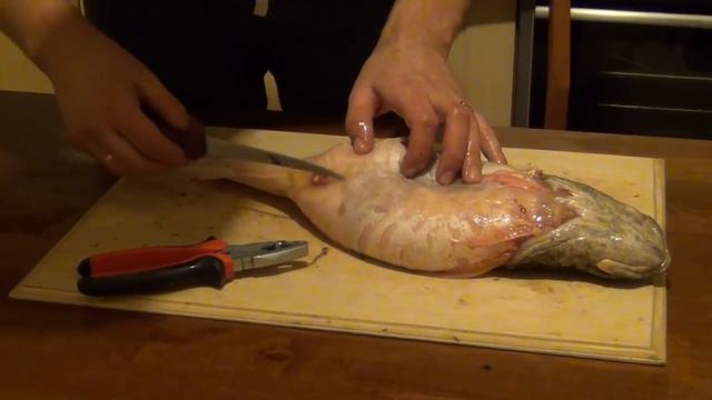 Как  разделывать налима.